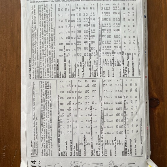 Simplicity Steampunk costume pattern sizes 14-22 - Picture 2 of 2